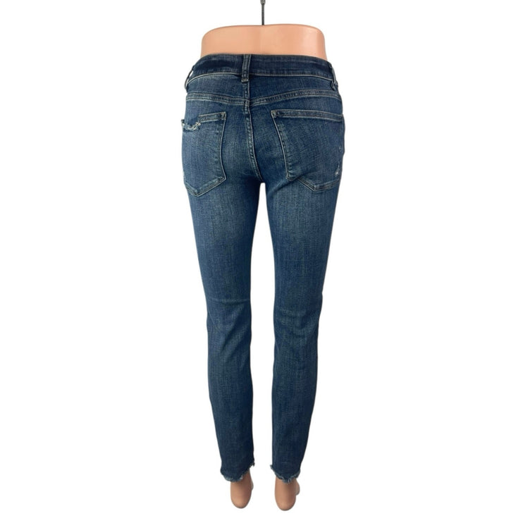 DL1961 Florence Ankle Mid Rise Intasculpt Skinny Blue Womens Denim Jeans Size 27