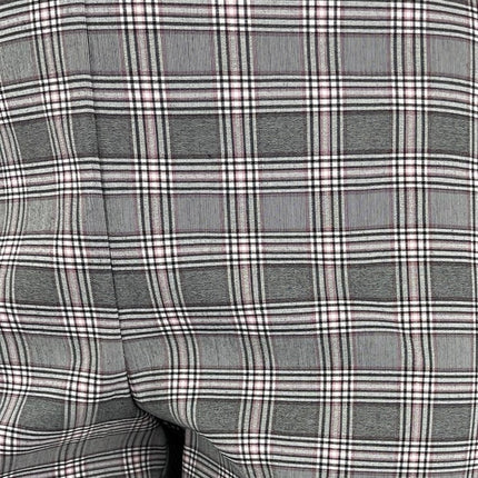 Soho Women's Gray Plaid High Rise Tapered Leg Crop Trousers Pants Size 2XL
