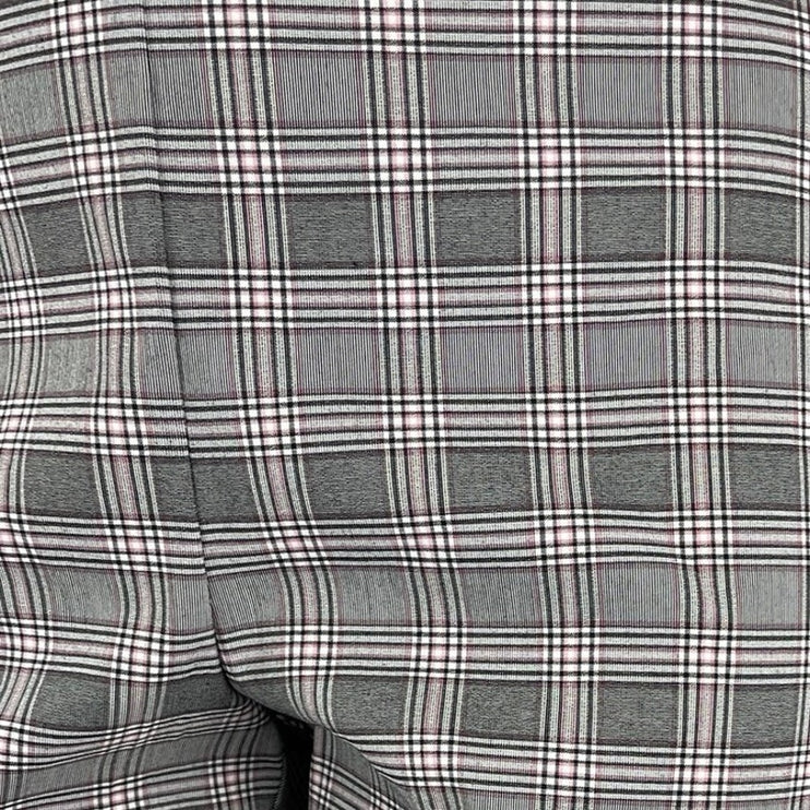 Soho Women's Gray Plaid High Rise Tapered Leg Crop Trousers Pants Size 2XL