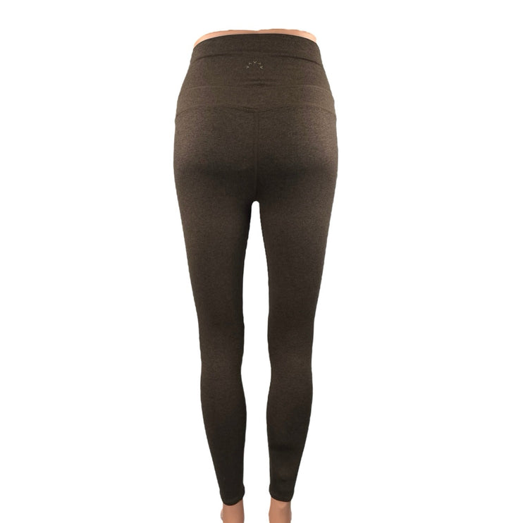 Varley Women's Brown High Rise Pull On Yoga Athletic Leggings Pants Size XS