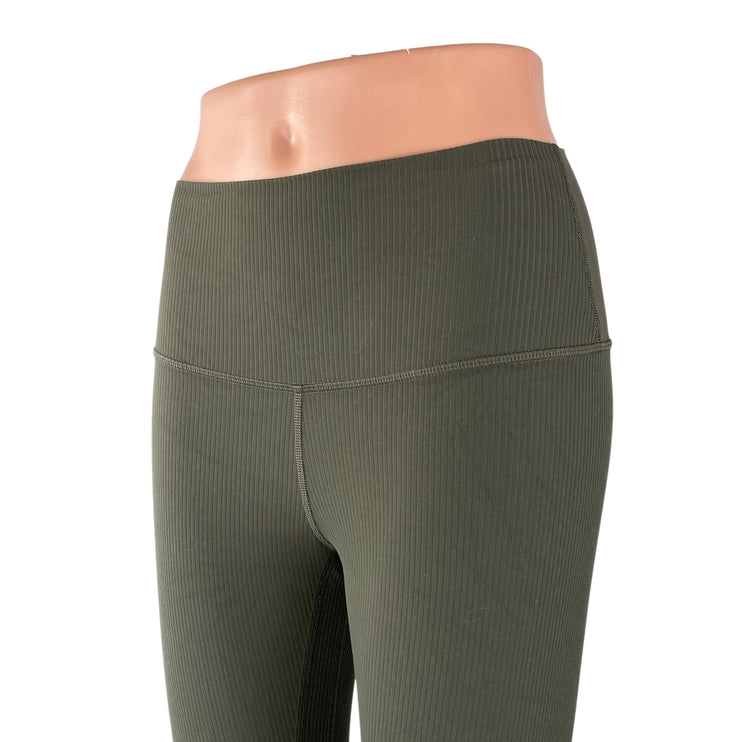 Lululemon Instill Women's Green High Rise Yoga Workout Athletic Leggings Pants 4