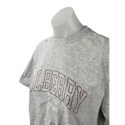 Aime Leon Dore Women's Gray Heather Mulberry Boxy Cropped T Shirt Tee Top Size M