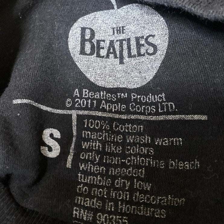 Vintage The Beatles Abbey Road Black Short Sleeve Graphic Tee T-shirt Top Size S