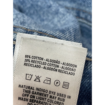 DL1961 Mid Wash Blue High Rise Barrel Baggy Wide Leg Denim Jeans Pants Size 32