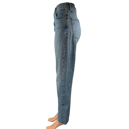 Agolde Women's Blue High Waisted Light Relaxed Straight Leg Denim Jeans Size S