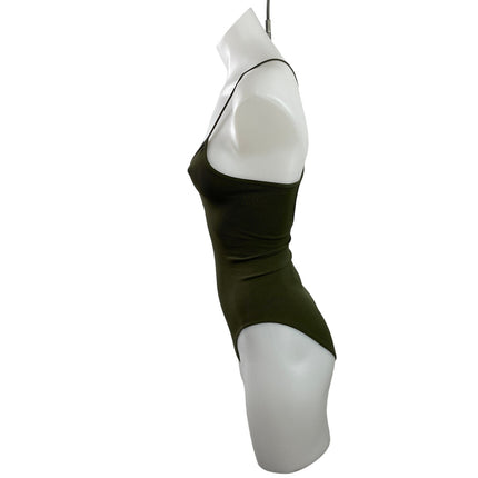 NEW Free People FP Movement Green Sleeveless Strappy One Piece Swimsuit Sz XS/S