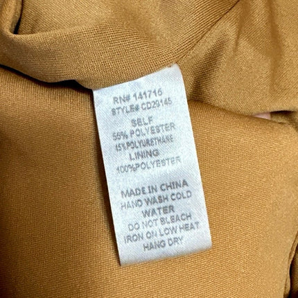 Fashion Nova Brown Faux Leather Ruched Cutout Sleeveless Mini Pencil Dress Sz S