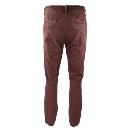 Aeropostale Men's Brown High Rise Skinny Chino Khaki Trousers Pants Size 30/34