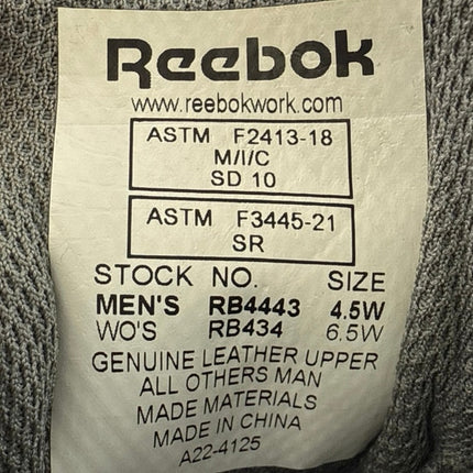 Reebok Sublite Women's White Steel Toe Lace Up Work Safety Sneakers Shoes 6.5