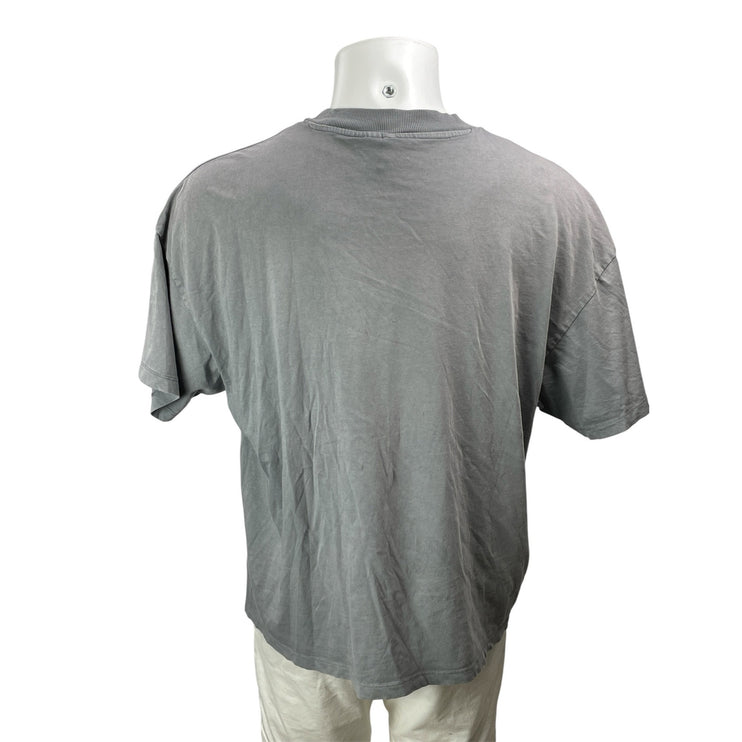 H&M Divided Men's Gray Short Sleeves Metallica Logo Graphic Tee T-shirt Top Sz S