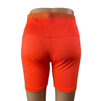 Joy Lab Women's Orange High Waisted Activewear Sports Running Biker Shorts Sz XL