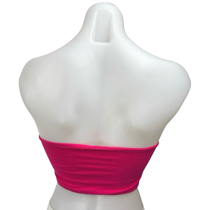 Free People Intimately Pink Strapless Sleeveless Bandeau Tube Crop Top Size S