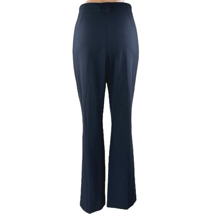 M&S Collection Women's Blue High Waist Flared Bootcut Trousers Dress Pants Sz 10