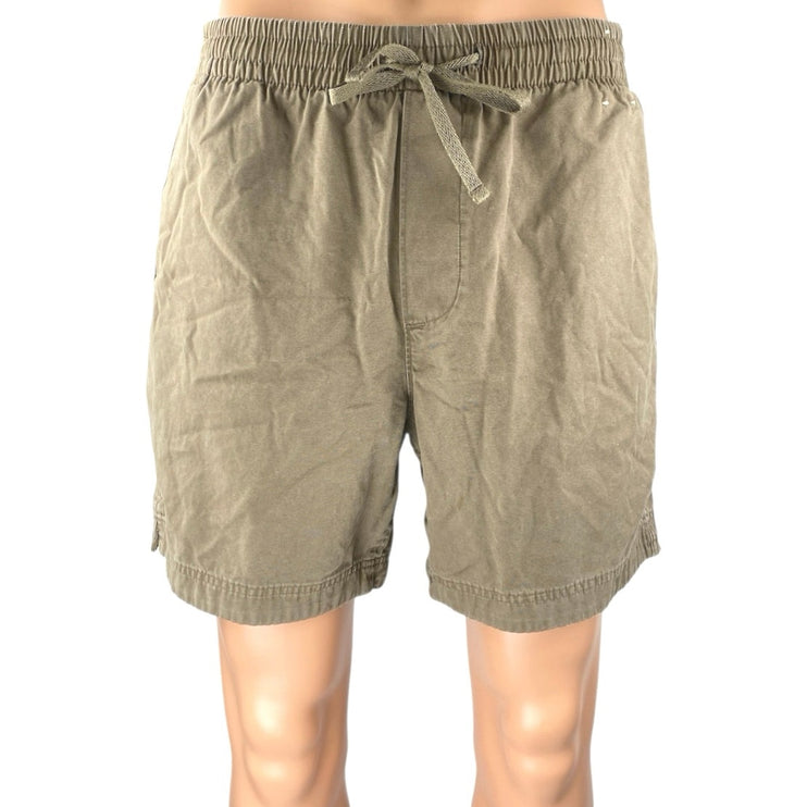 Abercrombie & Fitch Mens Green Elastic Waist Drawstring Casual Bermuda Shorts XL