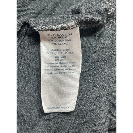 Faherty Mens Cotton Dark Gray Crew Neck Short Sleeve Basic Tee T-Shirt Top Sz XL