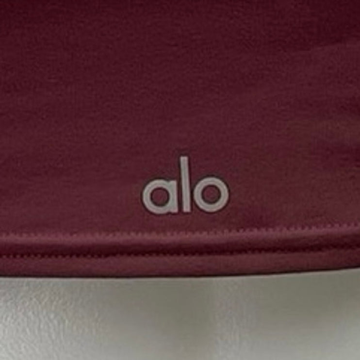 Alo Yoga Womens Red Sleeveless Racerback Workout Yoga Sports Bra Crop Tank Top S