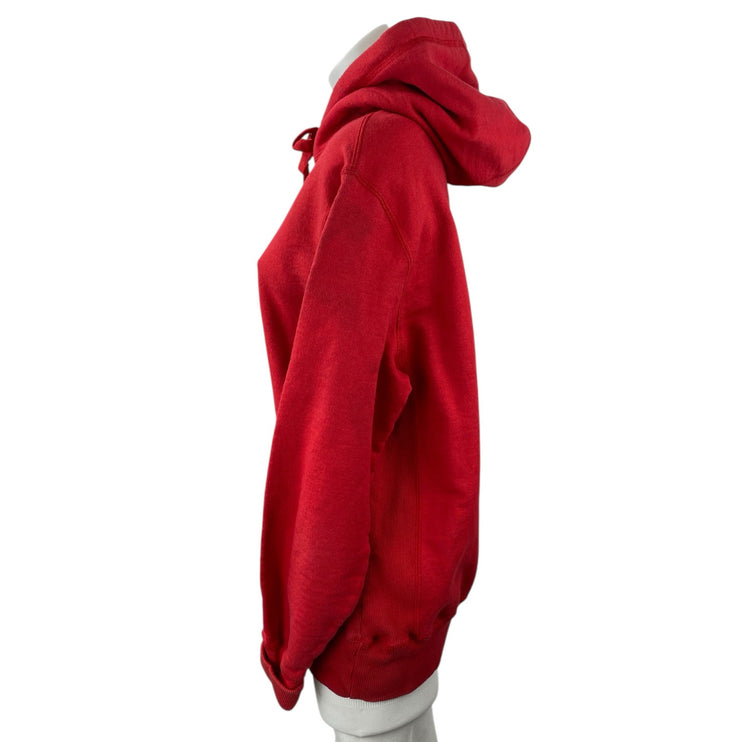 Aime Leon Dore Women's Red Logo Long Sleeve Hoodie Hooded Sweatshirt Top Sz M