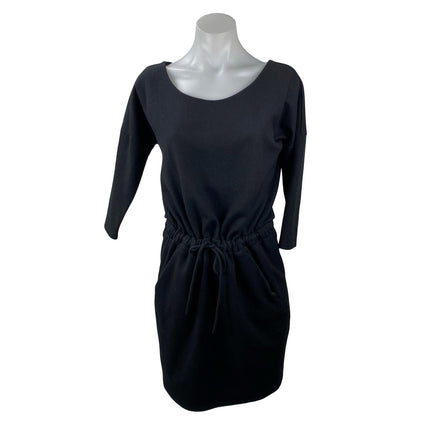 Aritzia The Group Babaton Black 100% Wool Long Sleeve Mini Blouson Dress Size M