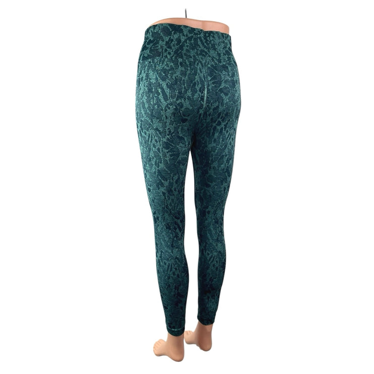 Gymshark Adapt Animal Seamless Green Jacquard Yoga Athletic Leggings Pants Sz M