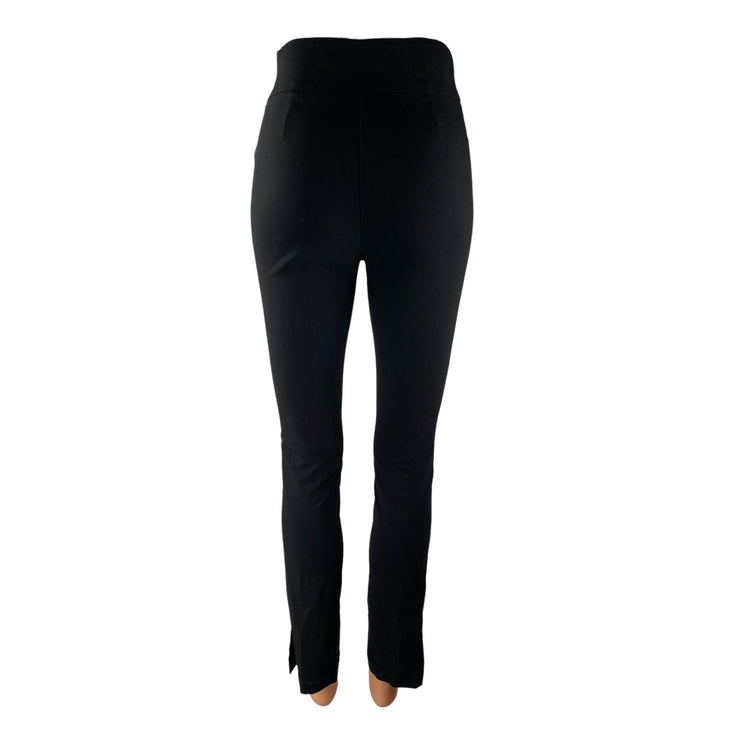 NA-KD Women's Black High Rise Slim Active Skinny Trousers Jeggings Pants Size 36