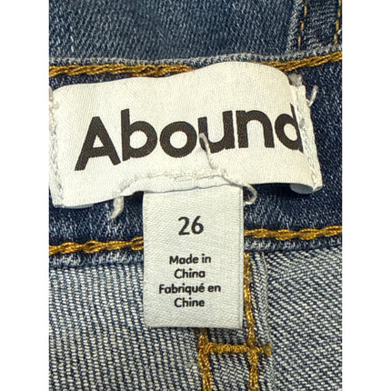 Abound Women's Blue Mid Rise Bell Bottom Bootcut Flare Denim Jeans Pants Size 26
