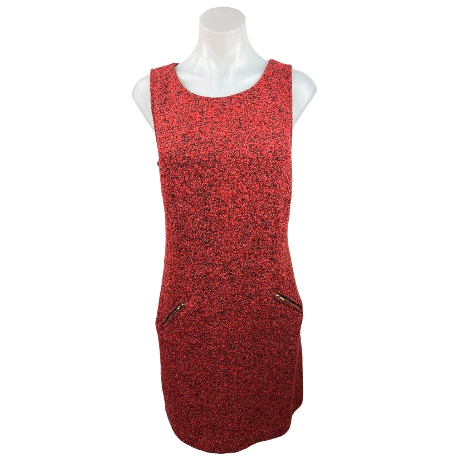 Ann Taylor LOFT Women's Red Scoop Neck Sleeveless Mini Tank Sheath Dre Brie Ann Taylor LOFT Women's Red Scoop Neck Sleeveless Mini Tank Sheath Dre Brie