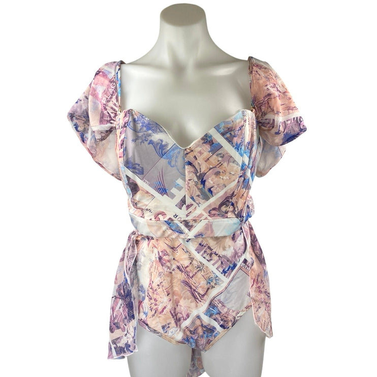 NEW ASOS Luxe Multicolor Short Sleeve