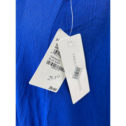 NEW Treasure & Bond Blue V Neck Sleeveless Maxi Cami Camisole Tank Slip Dress XS
