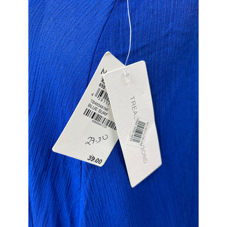 NEW Treasure & Bond Blue V Neck Sleeveless Maxi Cami Camisole Tank Slip Dress XS