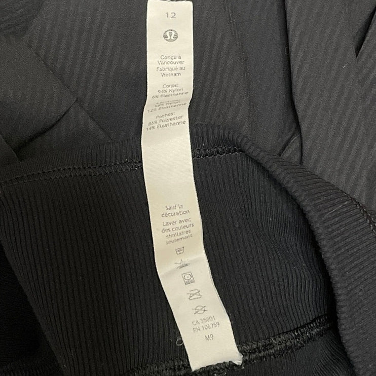 Lululemon Dance Studio Women Black High Rise Athletic Jogger Sweat Pants Size 12