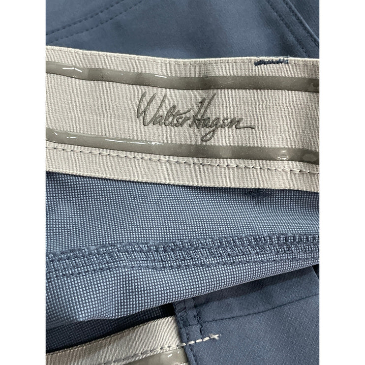 Walter Hagen Men's Blue High Rise Tapered Chino Trousers Dress Pants Sz W32 L32