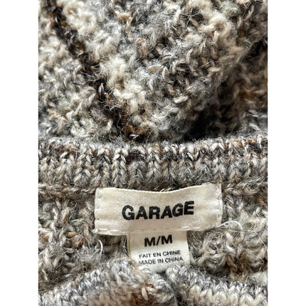 Garage Multicolor Striped Wool Button Long Sleeve Crop Cardigan Sweater Top M