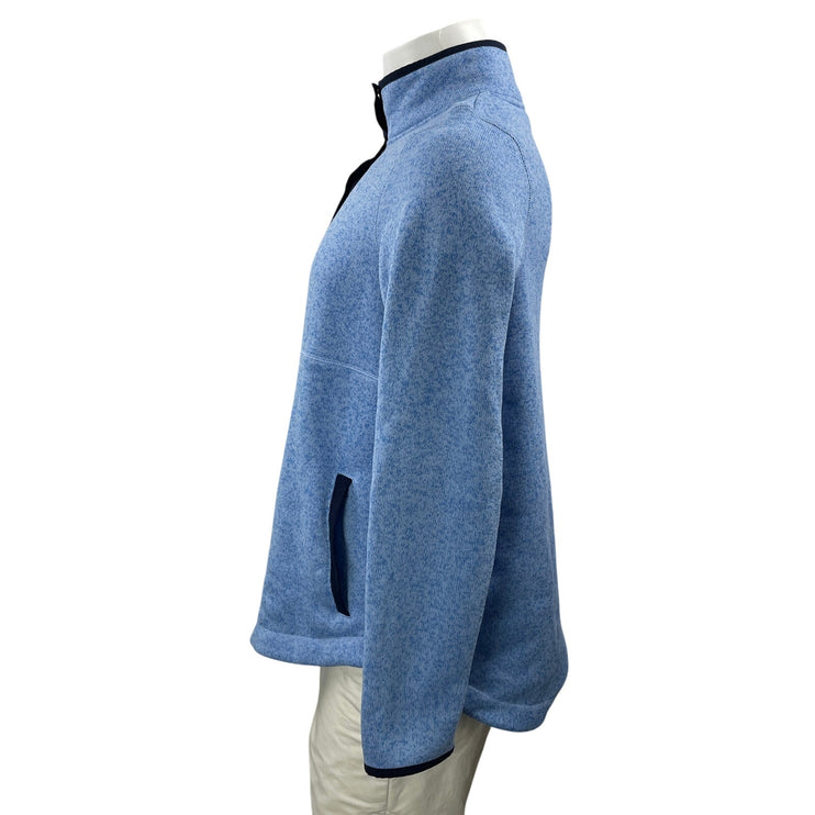 Vineyard Vines Men's Blue Long Sleeves Fleece Snap Button Pullover Sweater Top M
