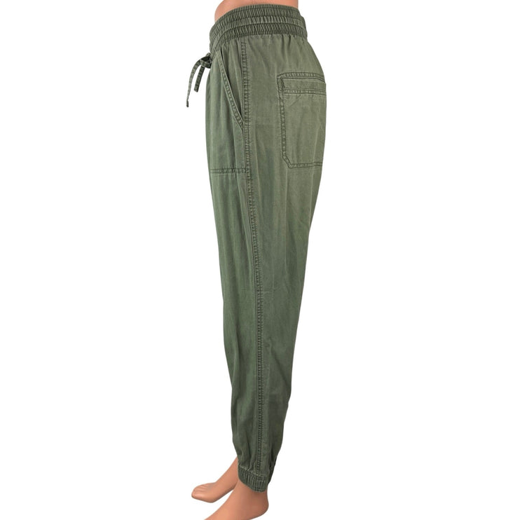 Hollister Sage Green Ultra High Rise Elastic Waist Pull On Jogger Pants Size S