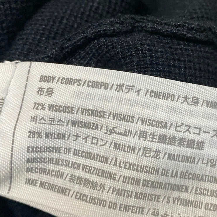 Abercrombie & Fitch Women's Black Zip Up Long Sleeve Crop Cardigan Sweater Top M