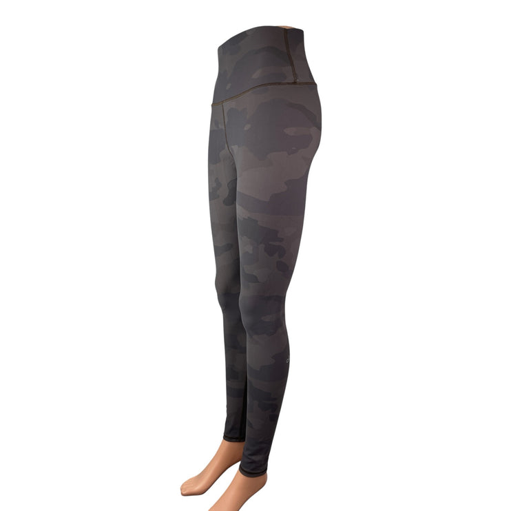 Alo Yoga Vapor Gray Camo Camouflage High Rise Skinny Athletic Leggings Pants S
