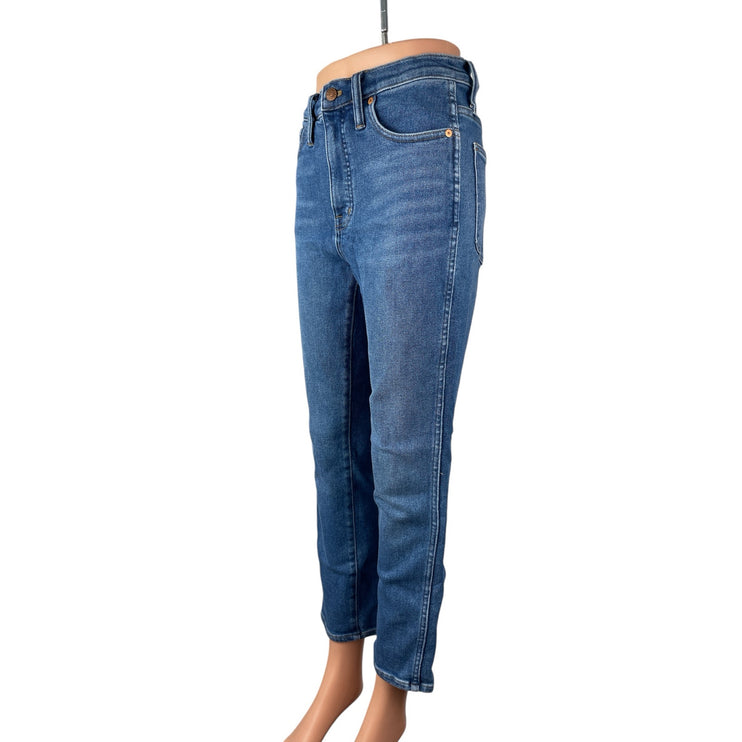 Madewell Stovepipe Women's Blue High Waisted Straight Mom Denim Jeans Pants 27