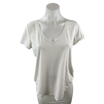 Lululemon Love Tee White V Neck Short Sleeve Athletic Activewear T-Shirt Top 2