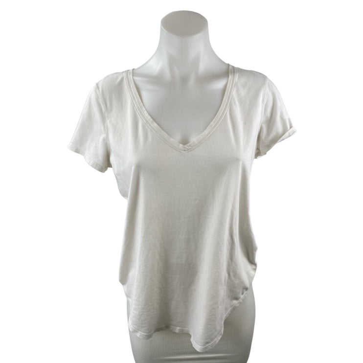 Lululemon Love Tee White V Neck Short Sleeve Athletic Activewear T-Shirt Top 2