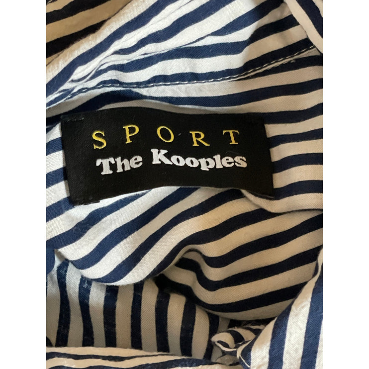 The Kooples James Stripe Collared Long sleeve Button Down Shirt Blouse Top Sz 1
