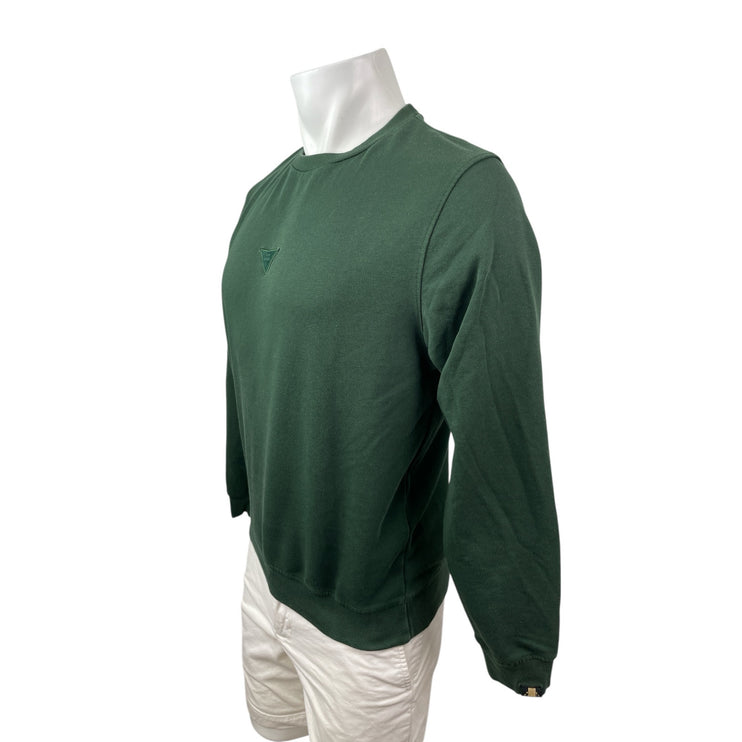 Rare Rabbit Chara Mens Green Crew Neck Long Sleeve Slim Sweatshirt Sweater Top M