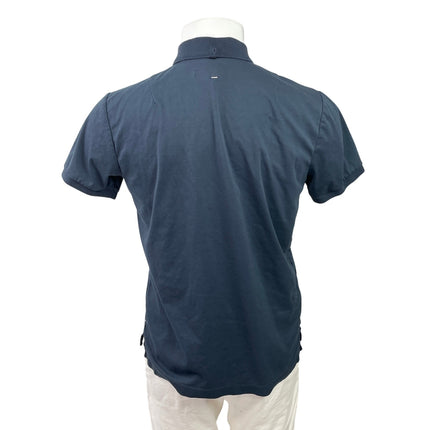Rag & Bone Men's Navy Blue Short Sleeve Tennis Golf Casual Polo Shirt Top Size M