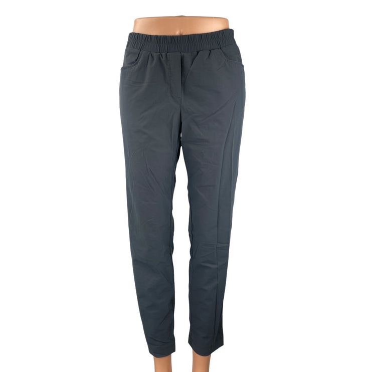 Zishen Women's Gray Mid Rise Athletic Activewear Trousers Jogger Sweat Pants S