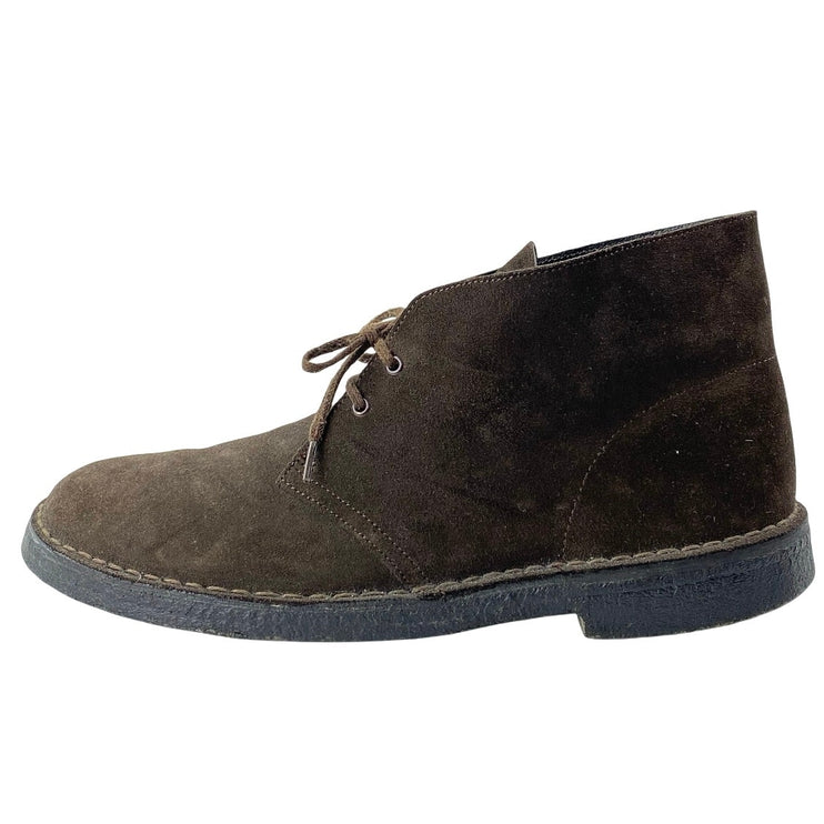 Clarks Charles F. Stead Men's Brown Suede Lace Up Chukka Ankle Boots Size 11