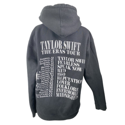 Taylor Swift The Eras Tour Black Long Sleeve Hoodie Sweater Sweatshirt Top Sz M