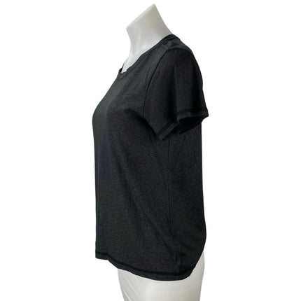 Paige Women's Black Short Sleeve Crew Neck Basic Casual T Shirt Tee Top Size S