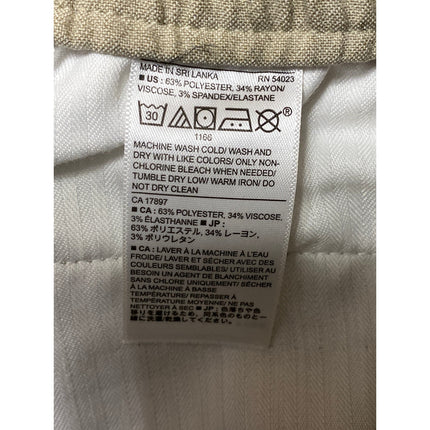 Banana Republic Mason Athletic Tapered Men's Khaki Beige Trousers Pants Size 35