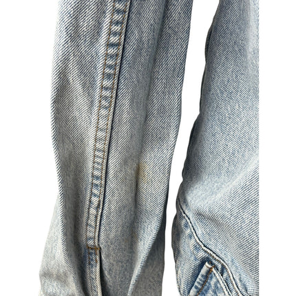 BLDWN Women's Blue Light Wash Long Sleeve Button Up Denim Jean Jacket Size S