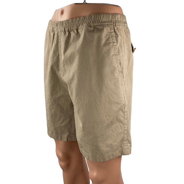 Sandro Men's Beige Khaki Tan Mid Rise Pull On Chino Bermuda Casual Shorts Sz 40