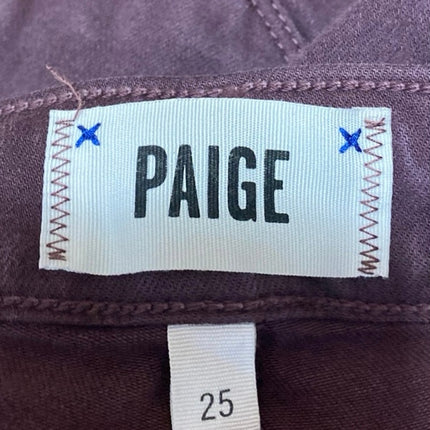 Paige Verdugo Ankle Women's Purple Low Rise Skinny Trousers Denim Jeans Size 25